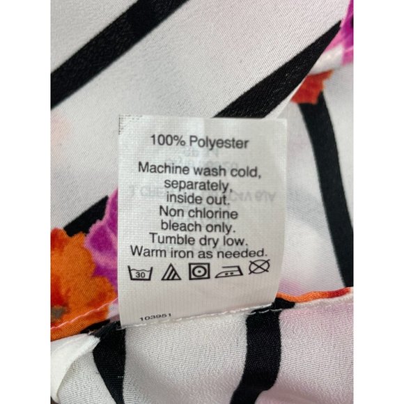 J. Crew Women's Floral Tropical Flower Striped Camisole Top Size 0 Summer - Picture 8 of 11